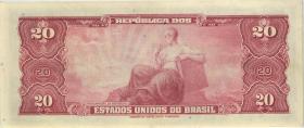 Brasilien / Brazil P.136 20 Cruzeiros (1943) (2) 
