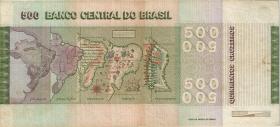 Brasilien / Brazil P.196Ab 500 Cruzeiros 1972 (1980) (3) 
