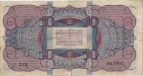 Niederlande / Netherlands P.074 10 Gulden 1945 (3) 