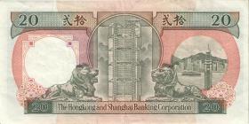 Hongkong P.197a 20 Dollars 1990 (3) 