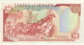 Jersey P.17s 10 Pounds (1989) BC Specimen (1) 