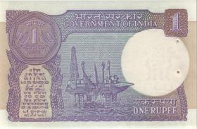 Indien / India P.078Ag 1 Rupie 1991 B (1) 