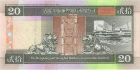 Hongkong P.201d 20 Dollars 2001 (1) 