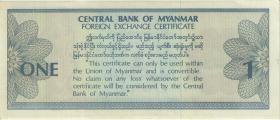 Myanmar P.FX1 1 Dollar (1993) (1-) 