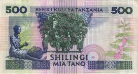 Tansania / Tanzania P.21a 500 Shillings (1989) (1) Serie BH 