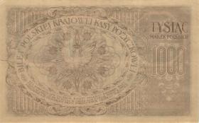 Polen / Poland P.022b 1000 Marek 1919 (1-) 