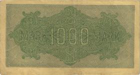 R.075d: 1000 Mark 1922 (3) ohne Kenn-Nummer 