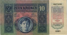 Tschechoslowakei / Czechoslovakia P.01b 10 Kronen 1919 (2) 