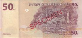 Kongo / Congo P.097s 50 Francs 2007 Specimen (1) 