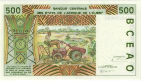 West-Afr.Staaten/West African States P.210Be 500 Francs 1994 (1) 