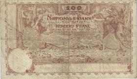 Belgien / Belgium P.078 100 Francs 21.8.1920 (3) 