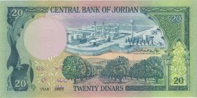 Jordanien / Jordan P.22c 20 Dinars 1985 (1) 