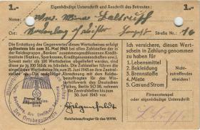 WHW-37 Winterhilfswerk 1 Reichsmark 1942/43 (2) entwertet 