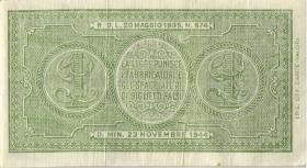 Italien / Italy P.029b 1 Lira 1944 (3) 