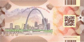 USA / United States 50 $ Privatausgabe - Bundesstaat Missouri (24th state) (1) 