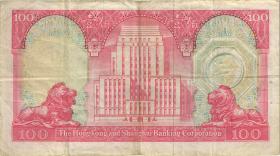 Hongkong P.187c 100 Dollars 31.3.1981 (3) 