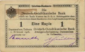 R.929l: Deutsch-Ostafrika 1 Rupie 1916 Q3 (1/1-) 