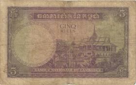 Kambodscha / Cambodia P.02 5 Riels (1955) (4) 