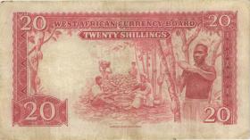 British West Africa P.10a 20 Shillings 1956 (3) 