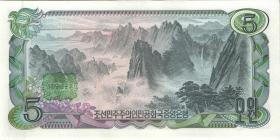 Nordkorea / North Korea P.CS04h 5 Won 2002 Gedenkbanknote (1) 