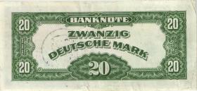 R.241a 20 DM 1949 Bank Deutscher Länder B-Stempel (3+) J/H 