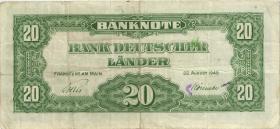 R.260 20 DM 1949 Bank Deutscher Länder (3) P/J 