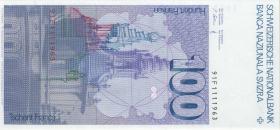 Schweiz / Switzerland P.57k 100 Franken 1991 (1) 