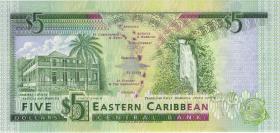 Ost Karibik / East Caribbean P.26v 5 Dollar (1993) (1) 