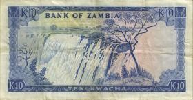 Sambia / Zambia P.22 10 Kwacha (1976) (3) 