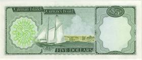 Cayman-Inseln P.06a 5 Dollars 1974 (1981) (1) 