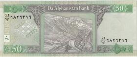 Afghanistan P.69e 50 Afghanis (2012) (1) 