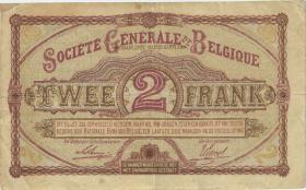 R.434: Besetzung Belgien 2 Francs 18.11.1916 (3) 