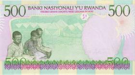 Ruanda / Rwanda P.26b 500 Francs 1998 Gorilla (1) 