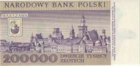 Polen / Poland P.155 200.000 Zlotych 1989 Serie L (1) 