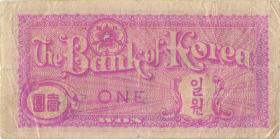 Südkorea / South Korea P.11a 1 Won (1953) (4) 