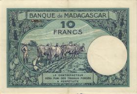 Madagaskar P.36 10 Francs (ca. 1937-47) (3) 