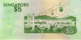 Singapur / Singapore P.10 5 Dollars (1976) (2) 