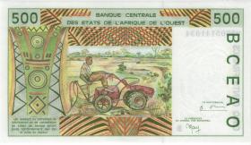 West-Afr.Staaten/West African States P.210Bk 500 Francs 1999 (1) 