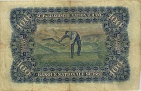 Schweiz / Switzerland P.35c 100 Franken 1927 (3-) 