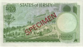 Jersey P.13bs 10 Pounds (1976-88) EB Specimen (1) 