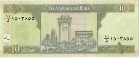 Afghanistan P.67Aa 10 Afghanis (2009) (1) 