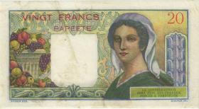 Tahiti P.21c 20 Francs (1963) (3+) 