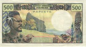 Tahiti, Frz. Übersee P.25a 500 Francs (1970) (2) 