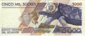Ecuador P.128a 5000 Sucres 1991 (1) 
