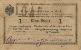 R.928F2: Deutsch-Ostafrika 1 Rupie 1915 H2 Fehldruck (1) 