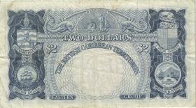 British Caribbean Territories P.08c 2 Dollars 1962 (3) 