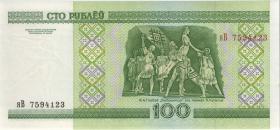 Weißrussland / Belarus P.26b 100 Rubel 2000 (1) 