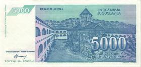 Jugoslawien / Yugoslavia P.141 5.000 Dinara 1994 (1) 