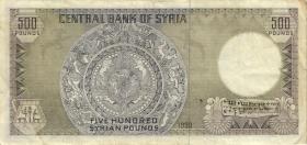 Syrien / Syria P.105e 500 Pounds 1990 (3) 