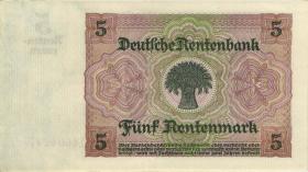 R.164bF: 5 Rentenmark 1926 X braune KN (1) 